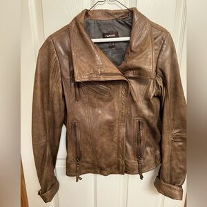Small brown leather jacket